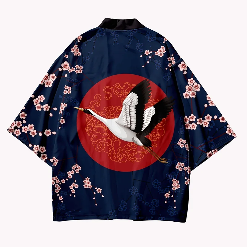 Kimono traditionnel japonais pour femmes, vêtements asiatiques, Cardigan de Cosplay à la mode pour hommes et femmes, plage en plein air, tendance Haori Yukata