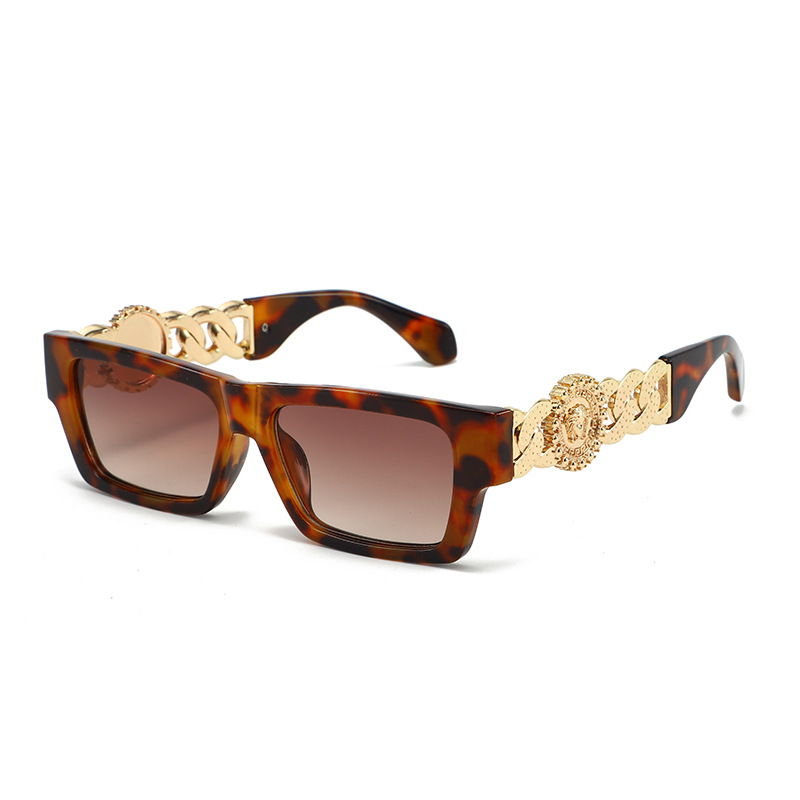Nouvelles lunettes de soleil carrées pour femmes, mode rétro, monture surdimensionnée, protection UV400, lunettes de soleil tendance, décontractées, chics, de créateur