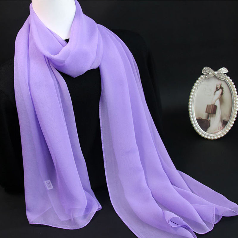 Serviette de plage transparente en mousseline de soie, couleur unie coréenne, longue écharpe d'été légère pour femme, châle de protection solaire V10