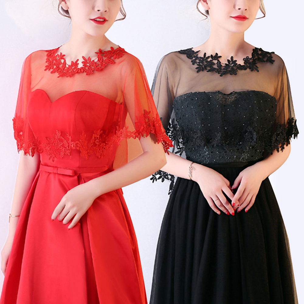 Châle décontracté en dentelle pour femmes, robe de soirée, style élégant, cosplay