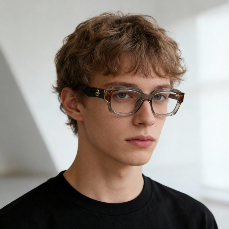 Lunettes de créateur de mode rétro monture carrée lunettes à lumière plate pour hommes femmes lunettes de haute qualité lunettes minimaliste correspondant
