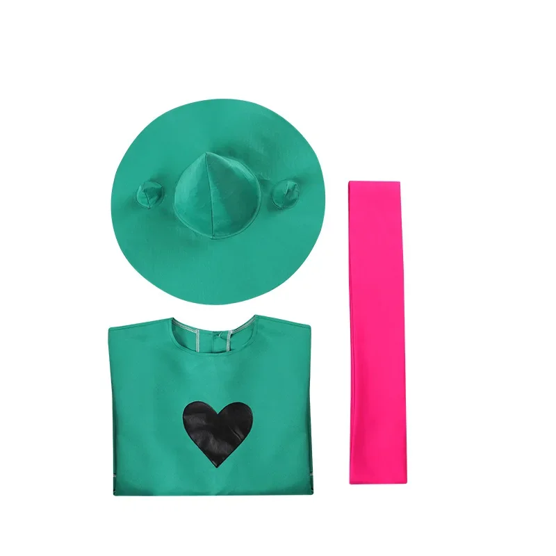 Sweat à capuche cosplay Undertale Ralsei, cape cosplay Deltarune avec chapeau et écharpe, costume d'Halloween