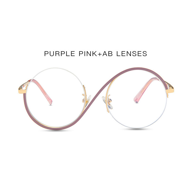 Monture de lunettes en métal en forme de S pour hommes et femmes, lunettes drôles, jante complète, lunettes de printemps, lunettes optiques, mode féminine