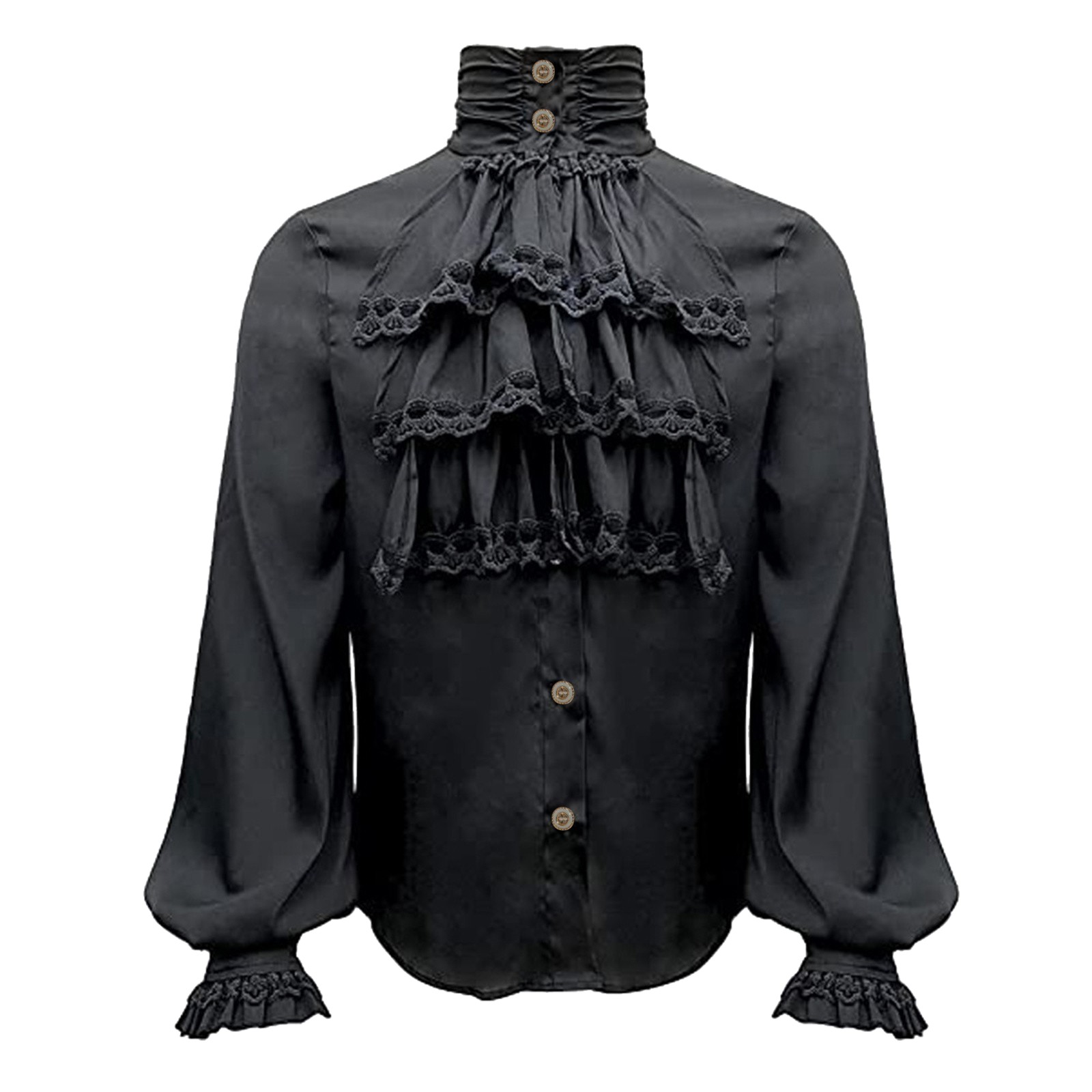 Robe de vacances d'été pour hommes, vêtements de masquage Tim ade, chemise vintage européenne et rétro, costume d'Halloween, Cos médiévaux