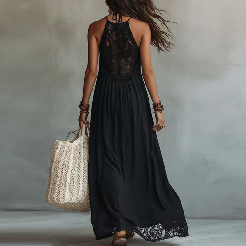 Robe Courte Bohème Imprimée Ample pour Femme, Col Montant, Manches Cloche, Volants, Ourlet Asymétrique, Style Vintage Été 2026, Idéale Plage et Vacances