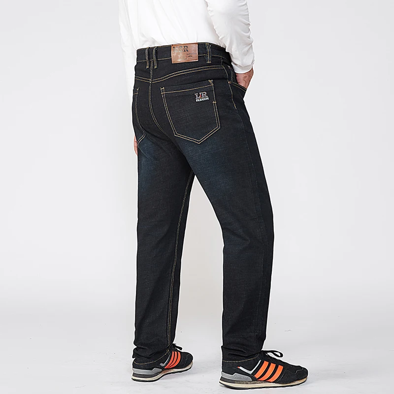Jean taille 56 Extra Large pour homme, pantalon droit en Denim, taille haute, extensible, classique, automne hiver, Super Plus Big 50 52 54 10XL