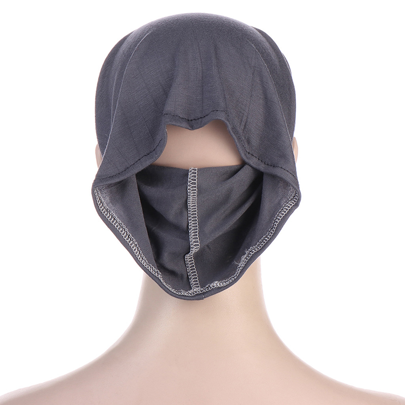 Maillot Hijab pour femmes musulmanes, sous la casquette Hijab avec trou d'oreille, casquette intérieure ronde pour le front, sous-écharpe, Bonnet Turbante, chapeau