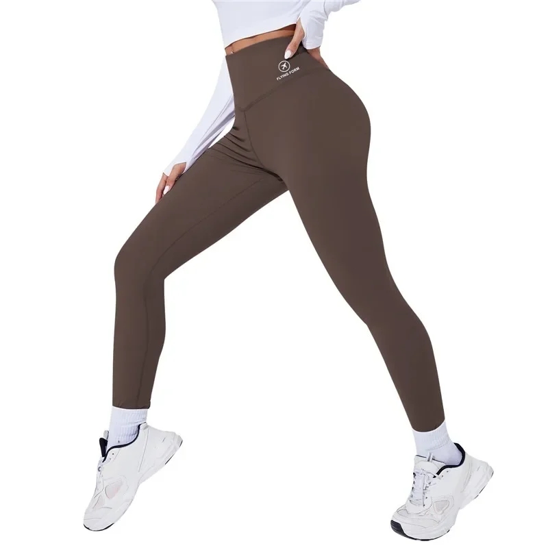 1pc femmes taille haute Yoga Leggins collants de sport femme pantalons de course Sexy bout à bout Leggings gymnastique Fitness Push Up Leggins ﻿