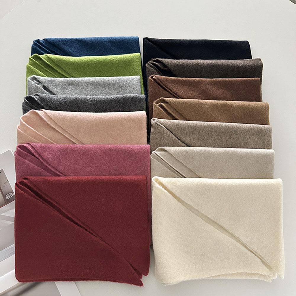 Style coréen 100% laine tricoté écharpe triangulaire femmes foulard tricoté châle écharpe en plein air chaud tricoté cou plus chaud écharpe