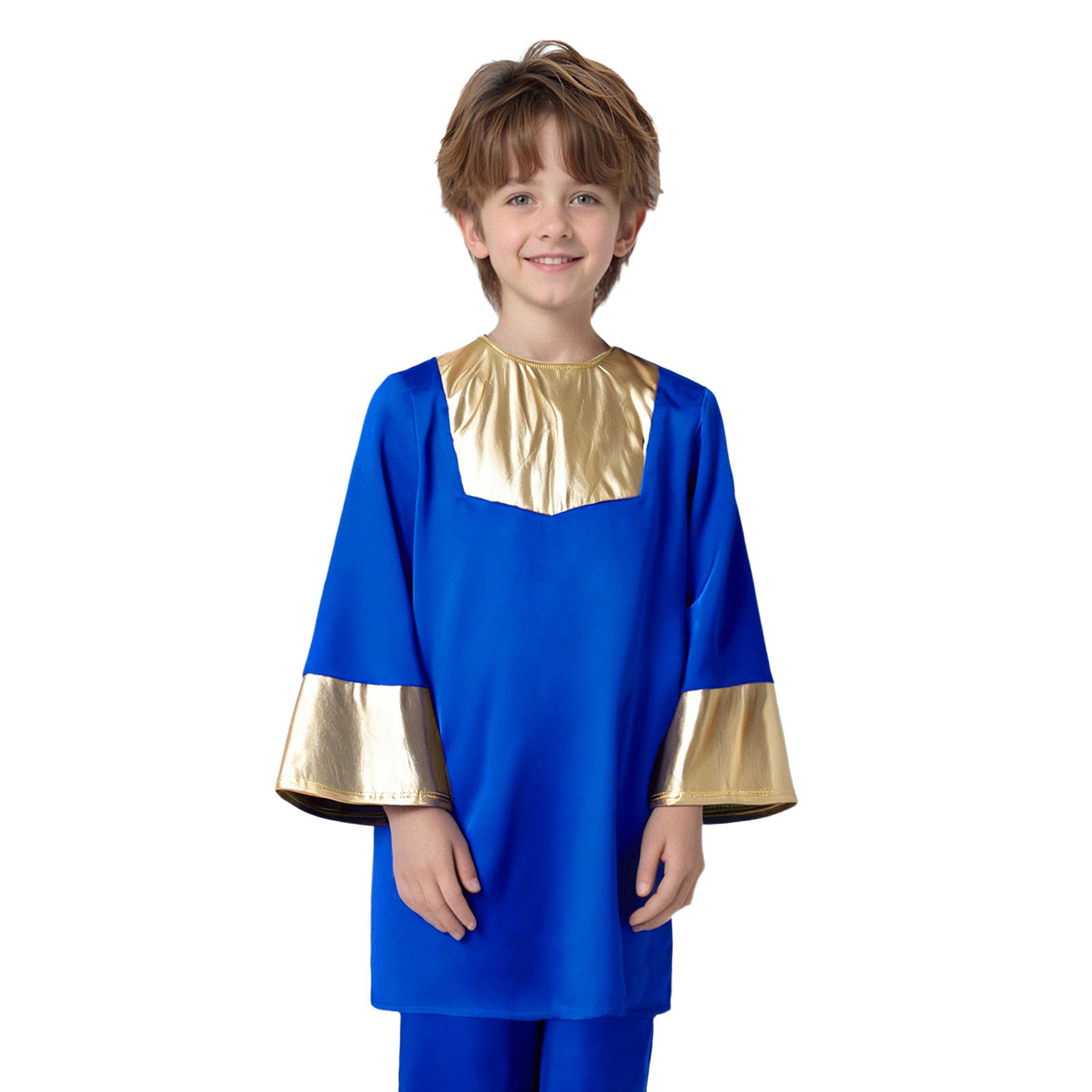 Robe de culte de chorale d'église pour enfants, garçons et filles, avec pantalon, Costume de fête à thème Cosplay d'halloween, Robe de célébrations scolaires de remise de diplôme