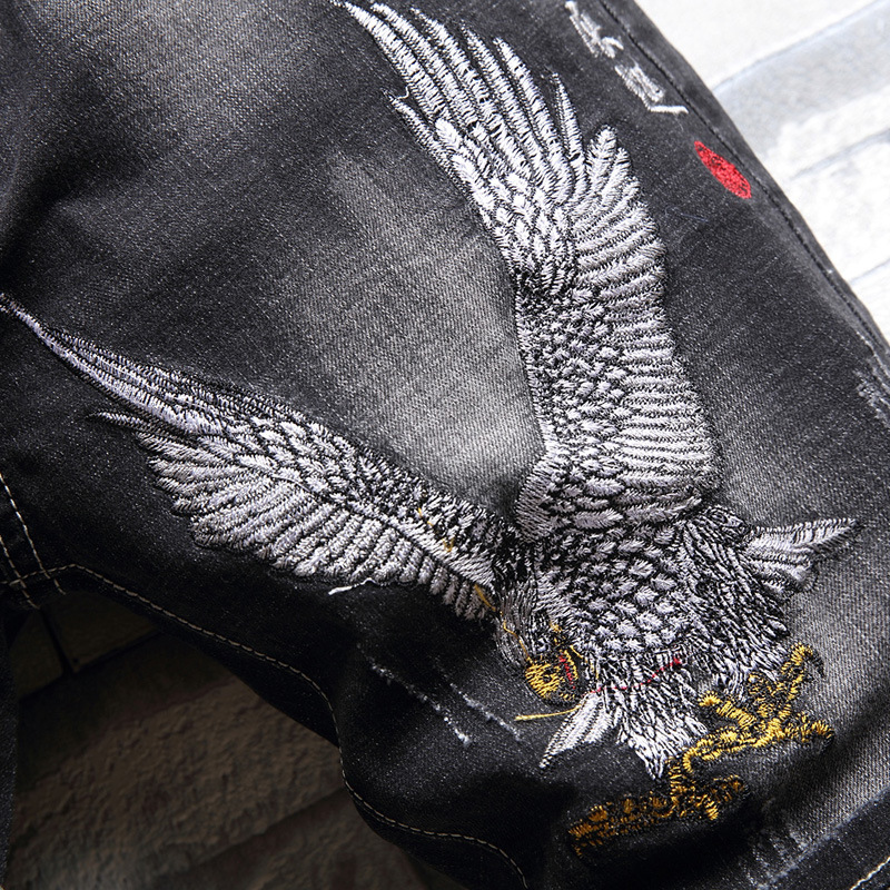 Haute qualité hommes trou Denim Shorts été nouvelle mode décontracté coupe ajustée déchiré rétro jean court mâle marque classique pantalon