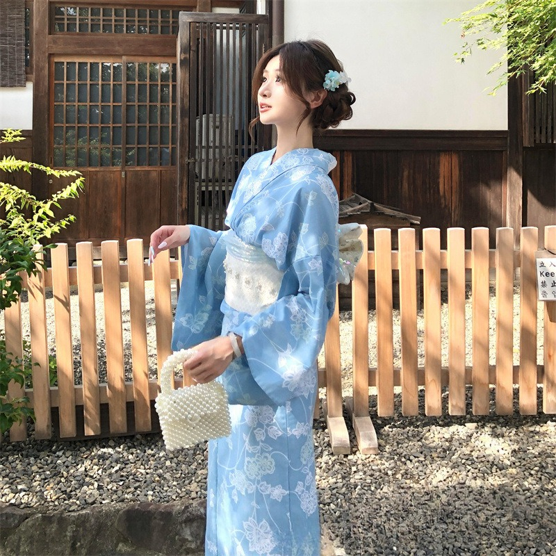 Robe kimono japonaise de style amélioré, Yukata traditionnelle pour femmes, tenue pour séance photo et photographie thématique