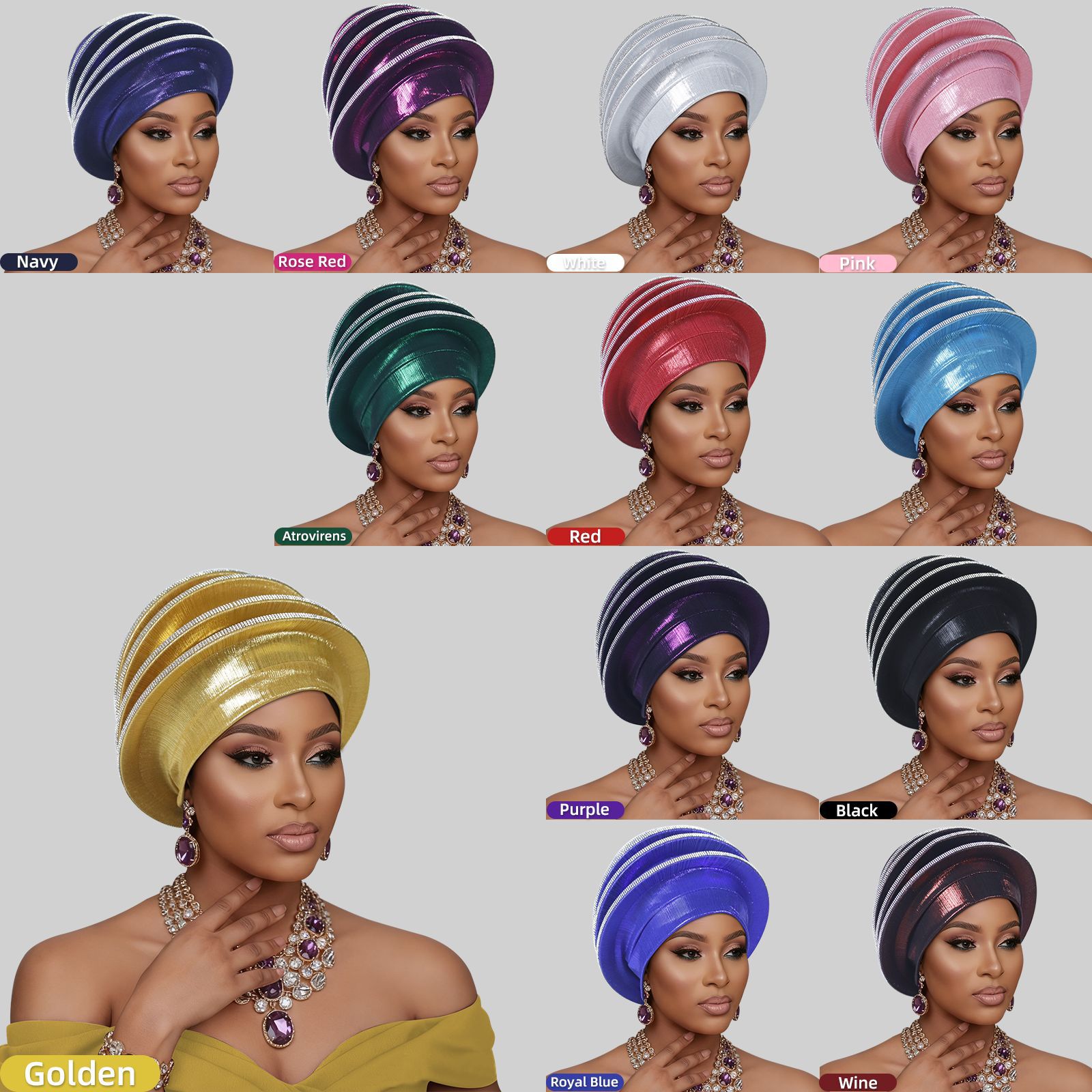Africain Auto Gele chapeaux musulman Turban Hijab pour femmes Bonnet plissé casquette indienne Nigeria tête enveloppement chapeau mariage Geles écharpe