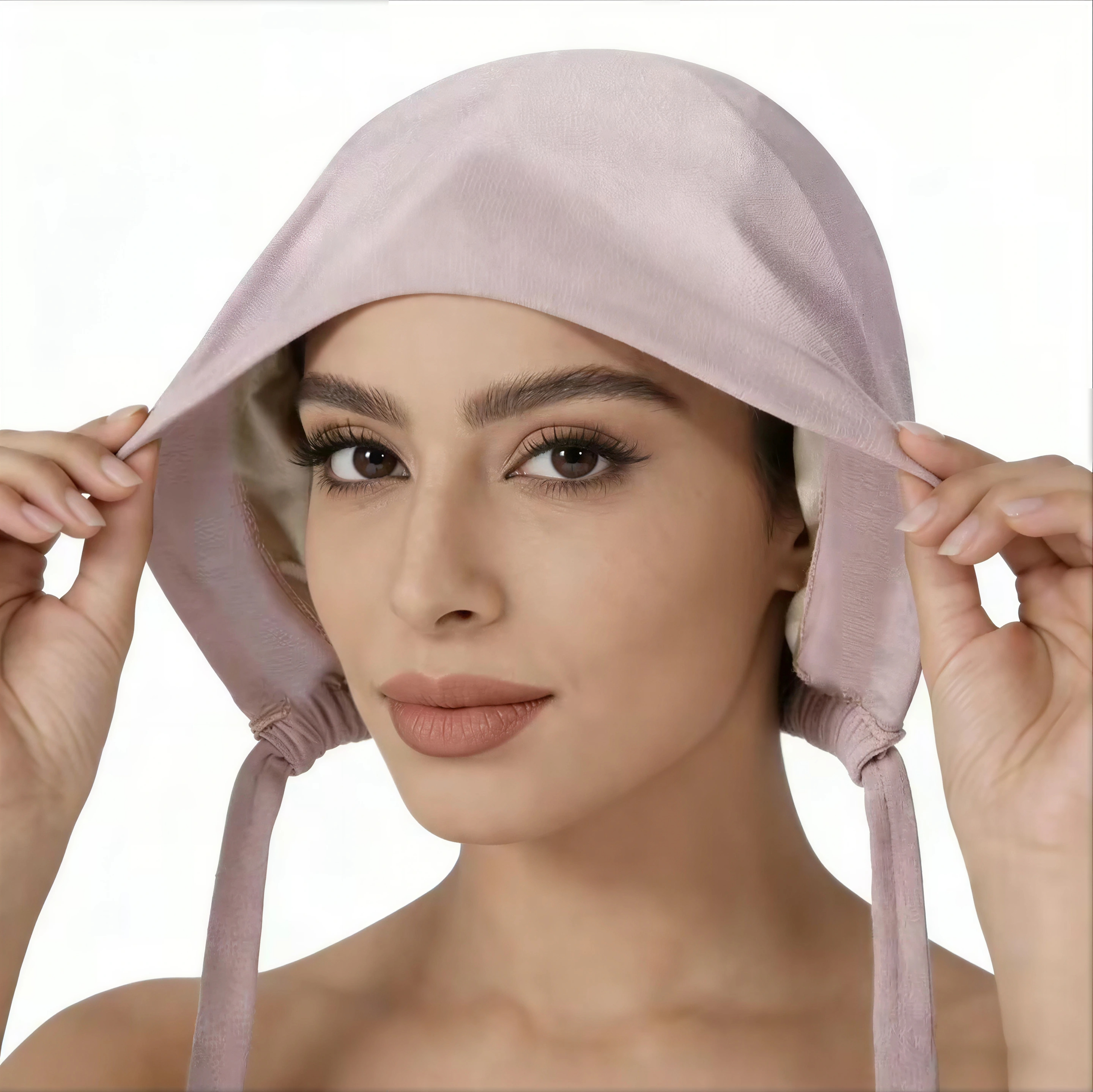 Sous-bonnet en satin modal pour le Ramadan avec lien, bonnet hijab musulman pour femmes, bonnet double intérieur, turban doux, bandana islamique