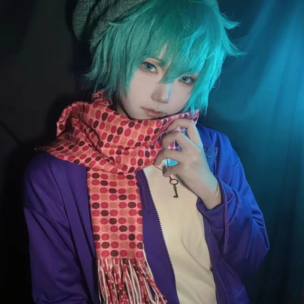 Écharpe de cosplay Game Your Turn To Die Tsukimi Shin Hinata Satsuki, foulard unisexe en coton, accessoire de costume d'Halloween