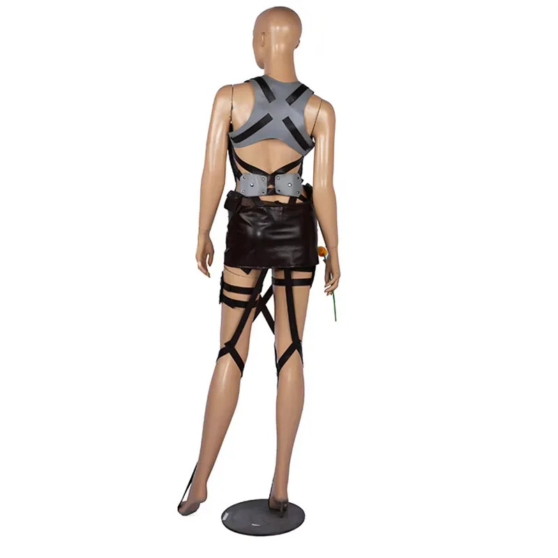 Ceinture d'attaque chaude sur Titan Shingeki No Kyojin ceintures et harnais Cosplay sangles personnalisées Mikas enquête Corps Eren veste complète S Coslon