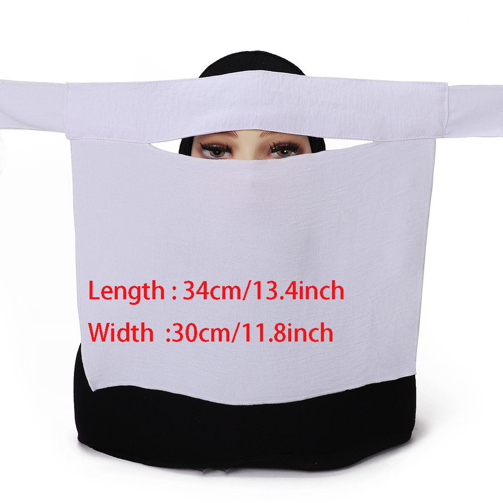 Niqab court pincement oeil respirant Nida Eid Ramadan gros femmes musulmanes Hijab saoudien visage couverture voile Niqab