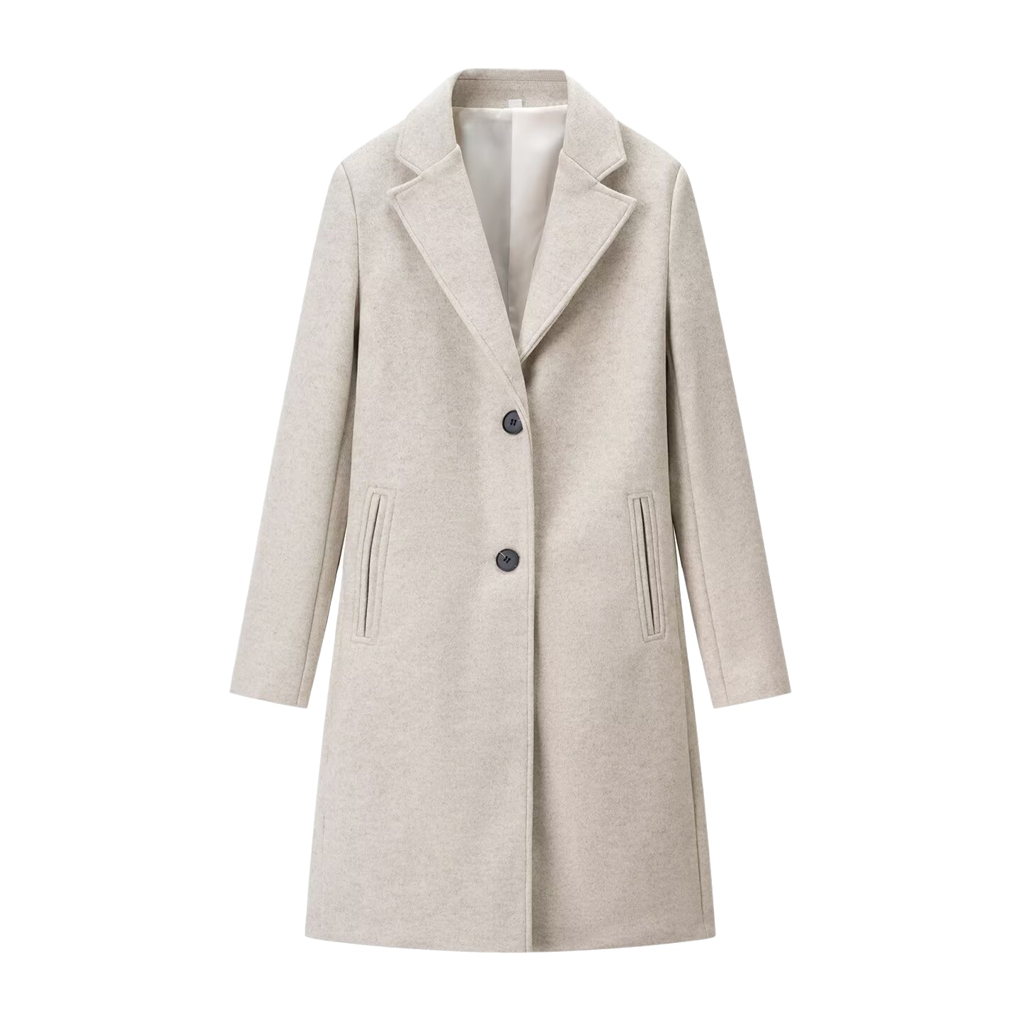 Manteau élégant et polyvalent pour femme, avec épaulettes douces et bouton unique, style chic pour le quotidien, mi-épais, manches longues, en polyester.