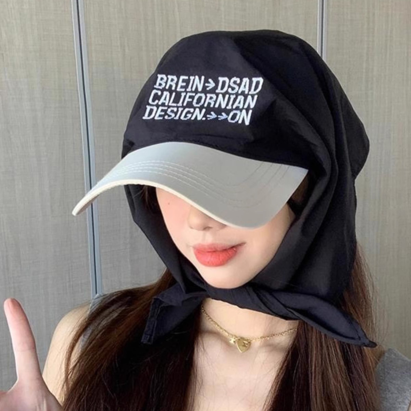 Bandana broderie casquette de Baseball auto-cravate bandeau crâne casquette bord visière foulard chapeau beau cadeau pour les amies soeurs