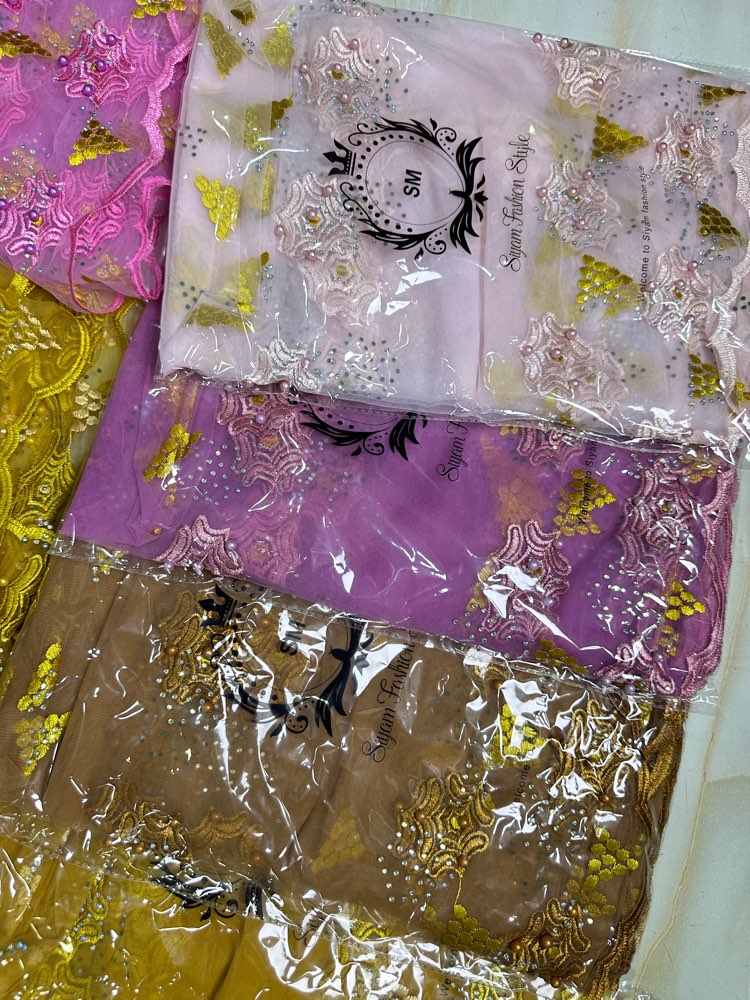Nouveau Foulard 3D Stone New Dubai pour Femmes Musulmanes, Voile Africain, Grand Hijab, Hijab Islamique, Pashmina, Turban, Voile de tête, Châles Brodés