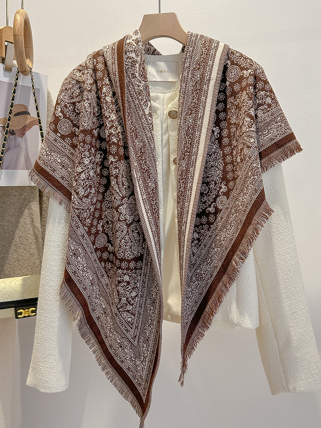 Châle en cachemire imprimé Paisley pour femmes, Imitation Pashmina, écharpe douce et chaude, couverture d'hiver à la mode, Design féminin, Bufanda