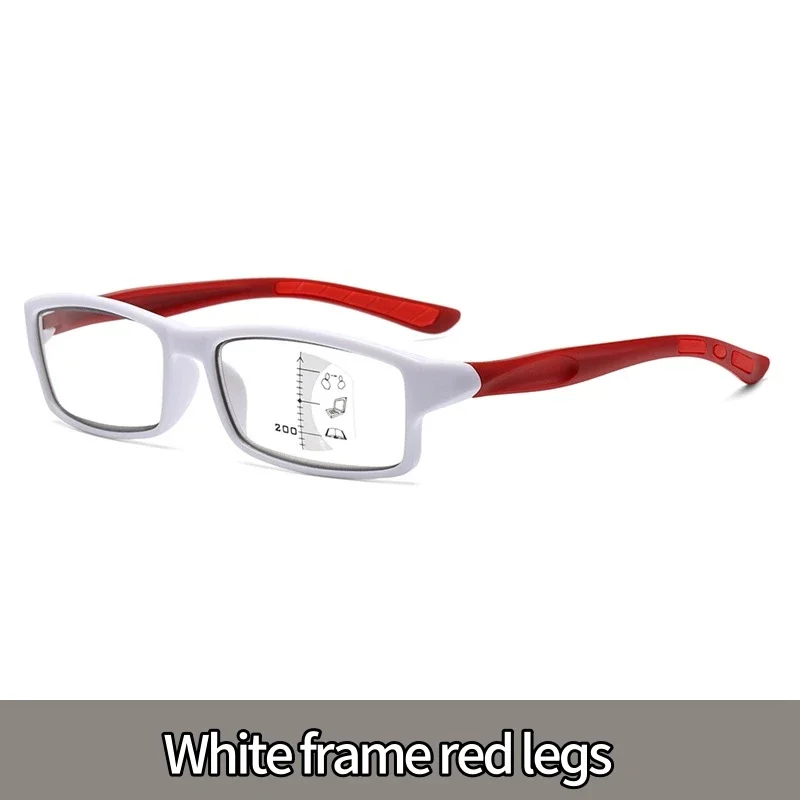 Lunettes de lecture multifocales Vintage pour hommes et femmes, nouvelle tendance, rectangulaires, progressives, couleur à la mode, vue lointaine, sport presbytie