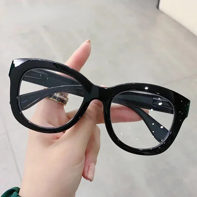 Verres haute définition anti-lumière bleue rétro et à la mode pour femmes, lunettes de lecture unisexes et lunettes d'hypermétropie