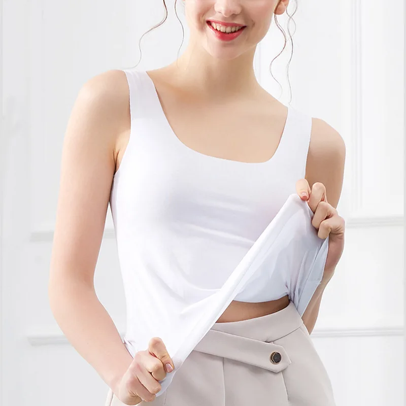 Débardeur d'été sans couture en soie glacée, gilet pour femme, sous-vêtements pour étudiantes, Style coréen, sangle fine