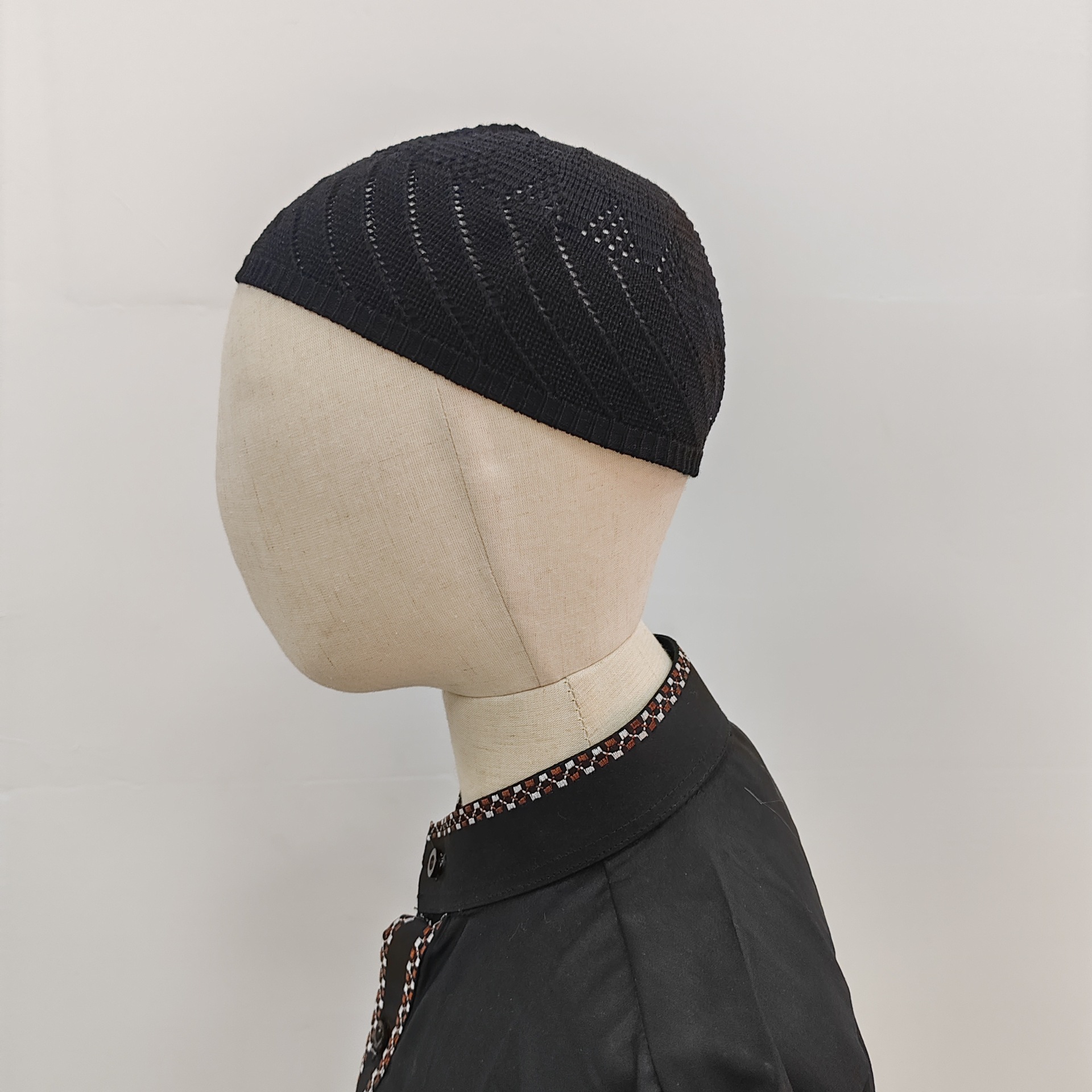 Chapeau de prière islamique tricoté pour homme, bonnet musulman, foulard, bonnet de Ramadan, casquette juive, bonnet islamique turc, chapeau arabe
