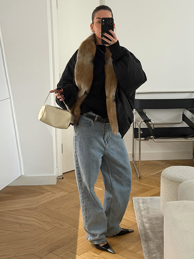 Manteau épais décontracté pour femme avec col en fausse fourrure, manches longues, fermeture éclair, coupe ample, veste chaude, manteaux d'hiver pour femme, mode 2026