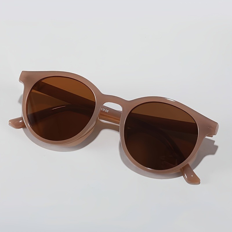 1 paire de lunettes à monture ronde pour femmes et hommes – Style rétro classique, parfait pour les fêtes, les festivals et les événements de la mode de rue