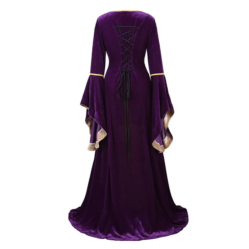 Robe de Soirée de Luxe en Velours pour Femme, Tenue Indienne, Médiévale, Raidie, Personnalisée, Cosplay, Rétro, Fantaisie, Longue, 5XL
