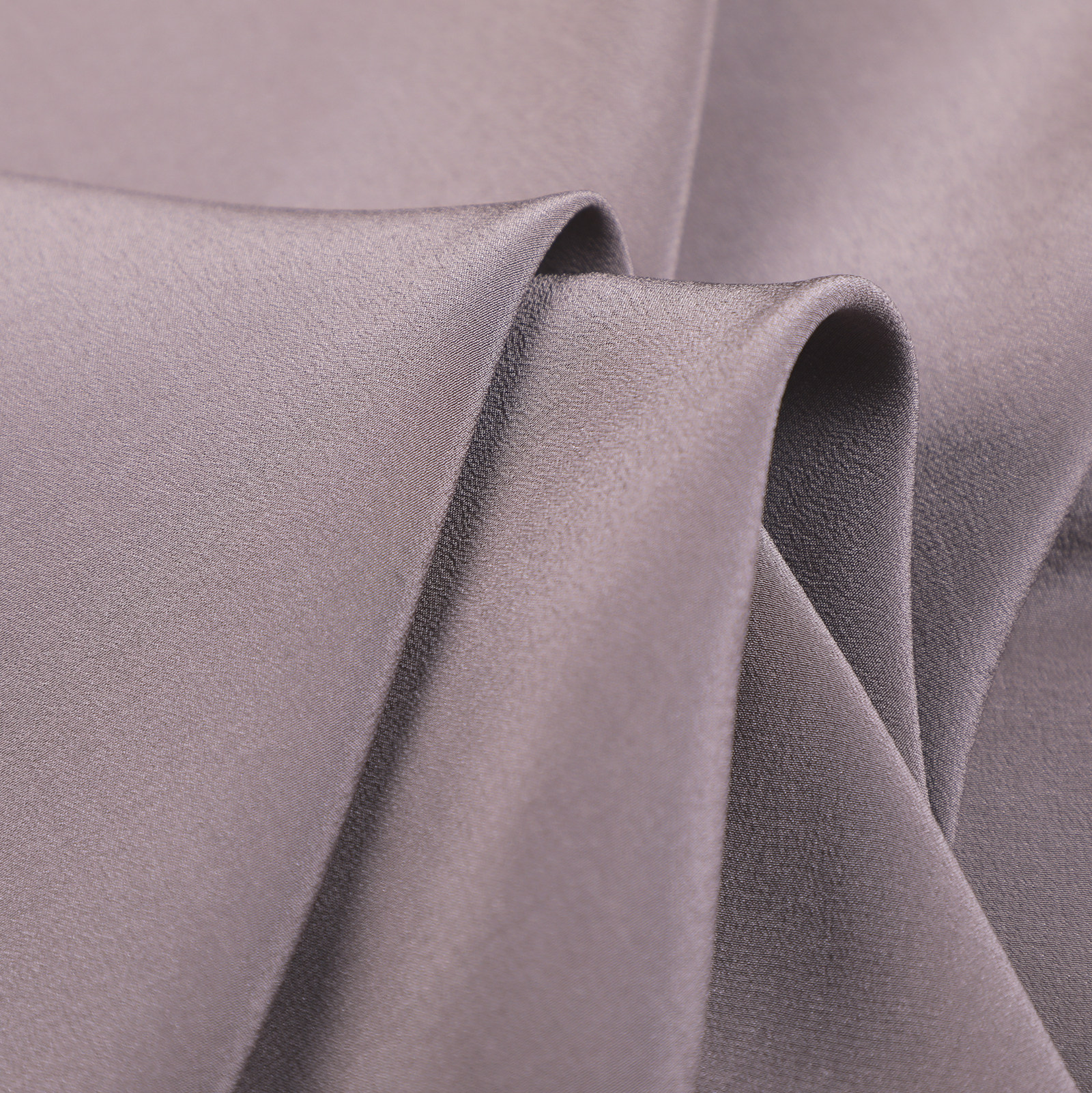 Tissu Crêpe de Chine Uni 140 cm de Largeur 100% Soie de Mûrier pour Robe d'Été Chemise Doux, Tons Neutres Morandi
