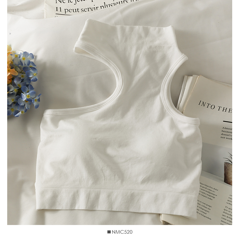 Hauts pour femme tricoté sexy crop hauts épaules dénudées licou tanke haut femmes construit en soutien-gorge camis pour femmes sans manches chaud
