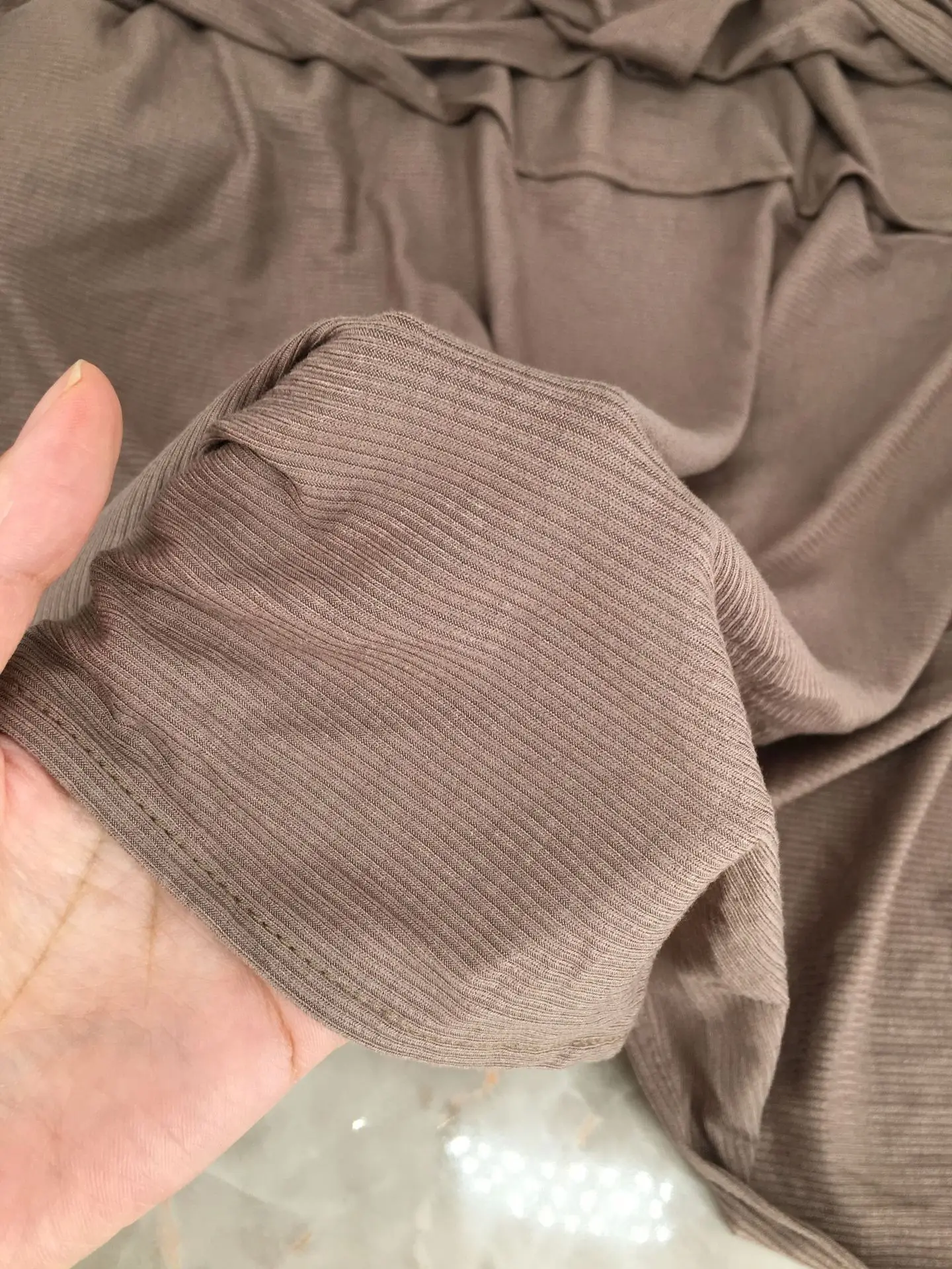 Écharpe Hijab en Jersey de Bambou pour Femme, artificiel astique, Respirant, Fil, Doux, Rayé, Sauna, Bandana, Nouvelle Collection