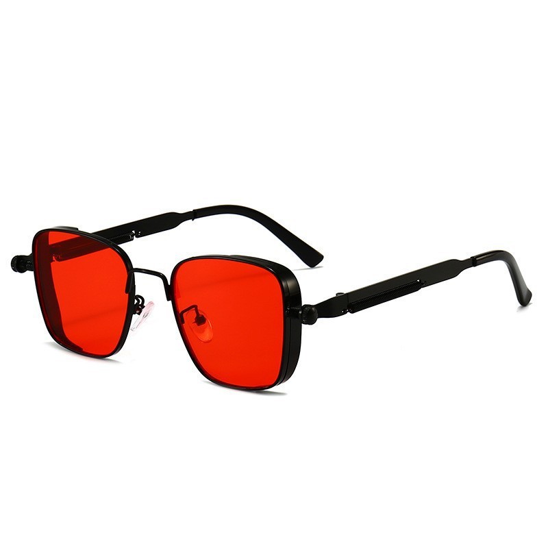 Lunettes de soleil de conduite haut de gamme pour hommes, anti-UV, en métal de qualité supérieure, style punk, tendances mode, protection UV400
