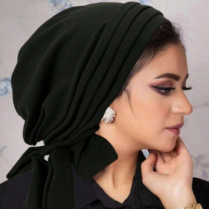 1pc femmes musulmanes Hiab Turban foulard enveloppement chapeau perte de cheveux couvre-tête bonnets Bonnet Turban Bandanas chimio casquette