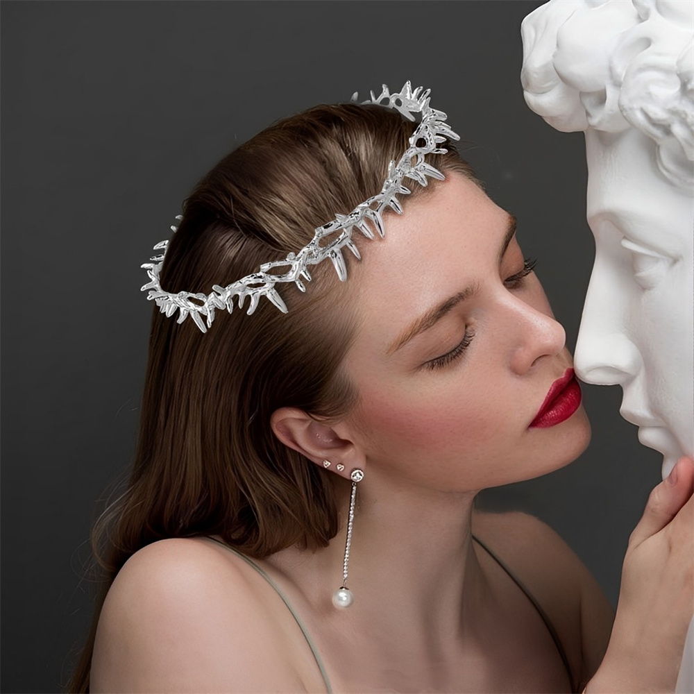 Diadèmes vintage baroques à épines pour filles et femmes, serre-têtes de luxe pour concours de beauté, bals de promo et événements royaux, accessoires capillaires de luxe