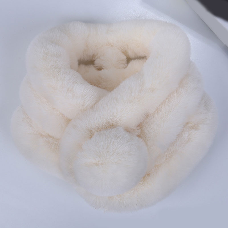 Écharpe épaisse en fausse fourrure pour femme, col croisé en peluche, châle chaud, écharpes Snood douces, vente en gros, hiver