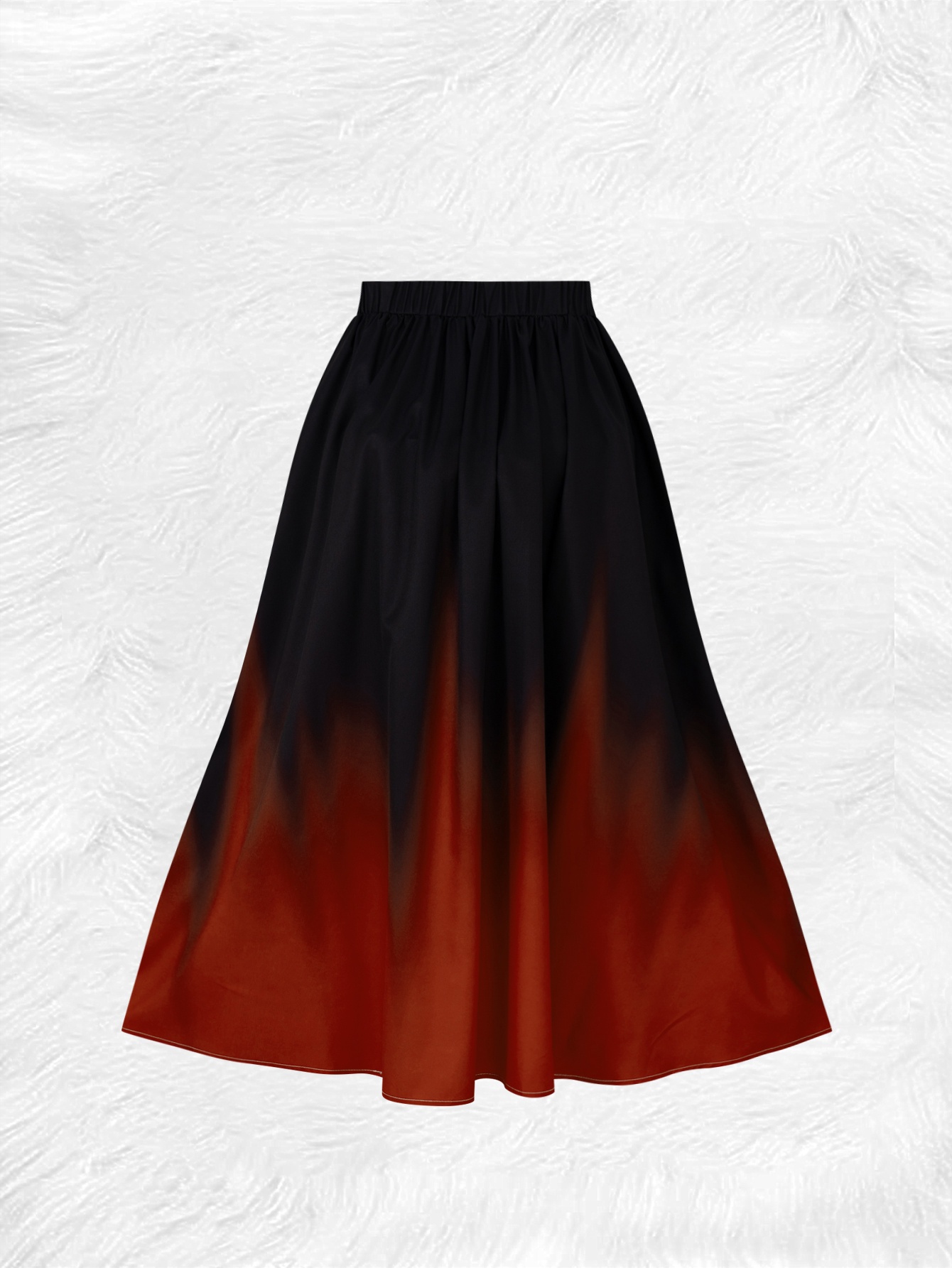 Jupe midi plissée taille haute élastique unie pour femme, idéale pour l'été et le bureau, style décontracté et tendance