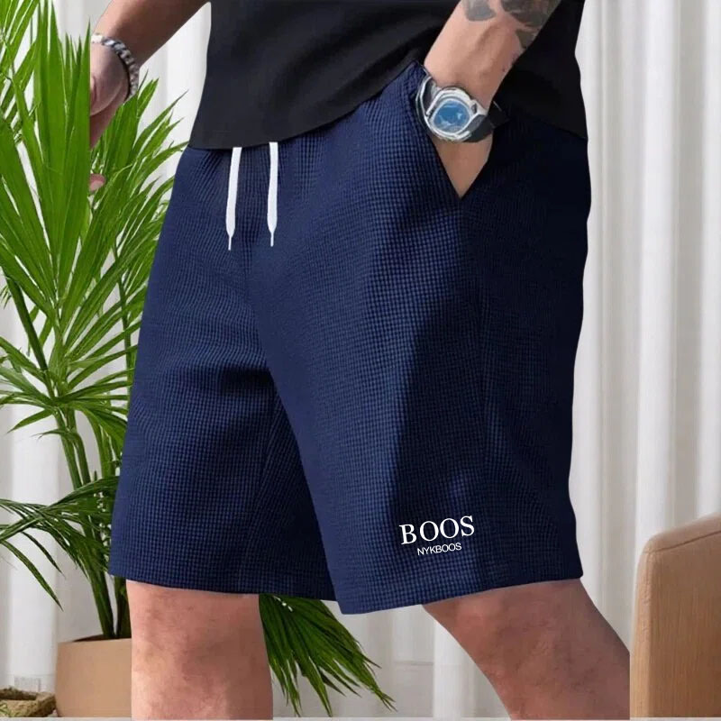 Shorts de plage imprimés pour hommes, shorts de bain à séchage rapide, taille élastique, doublés, style surf décontracté, shorts de vacances décontractés pour couples