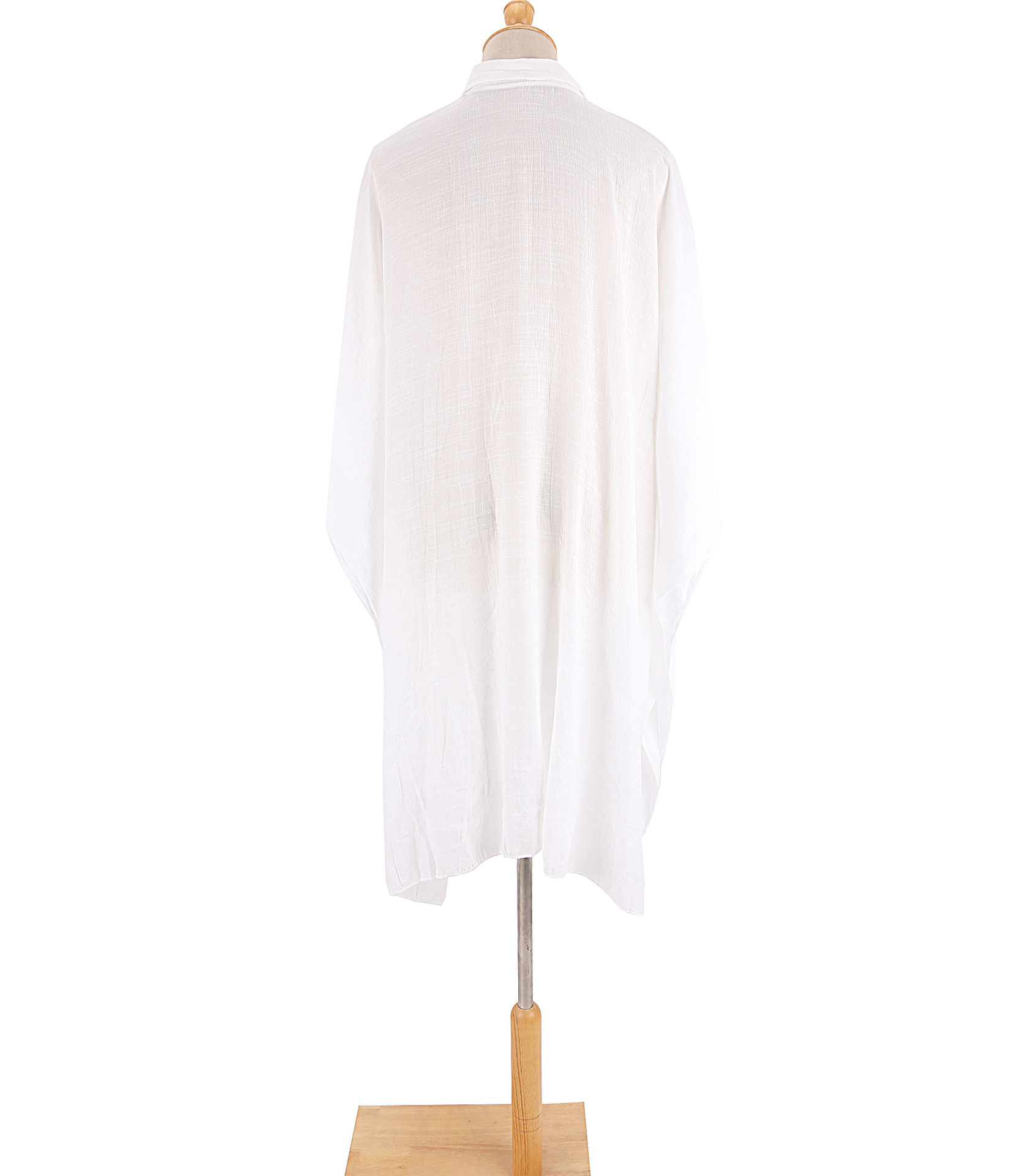 Robe de plage à boutons pour femmes, tunique en coton de bambou, bikini adt, vêtements de plage, cardigan, vacances