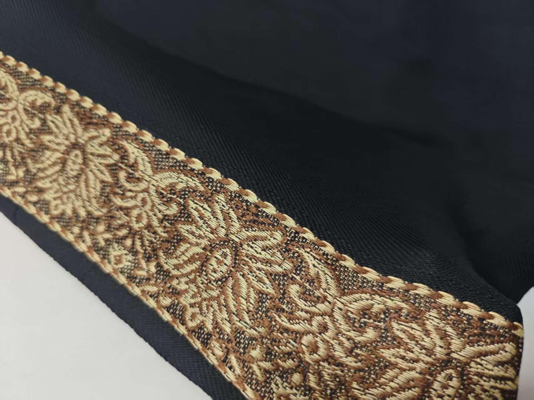 Foulard noir musulman pour hommes, enveloppe élégante, turquie, dubaï, pour l'extérieur, prière islamique Eid, bandeau d'été