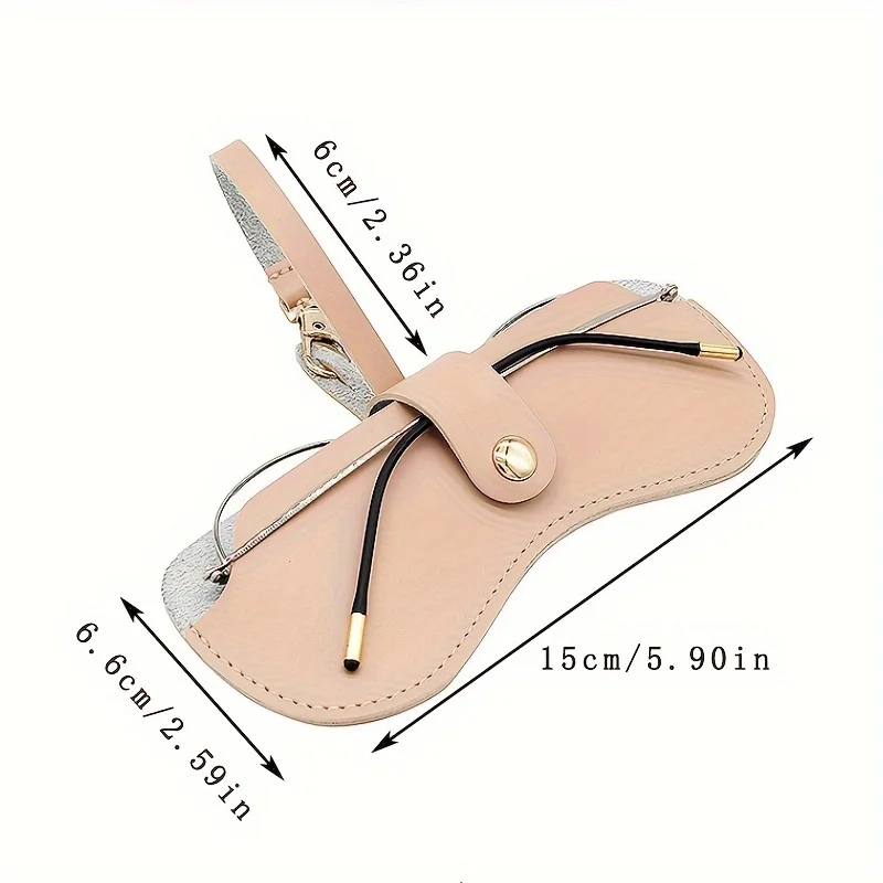 Sac à lunettes de soleil en cuir souple-étui à lunettes en cuir support Portable mince pochette pour lunettes de soleil étui à lunettes