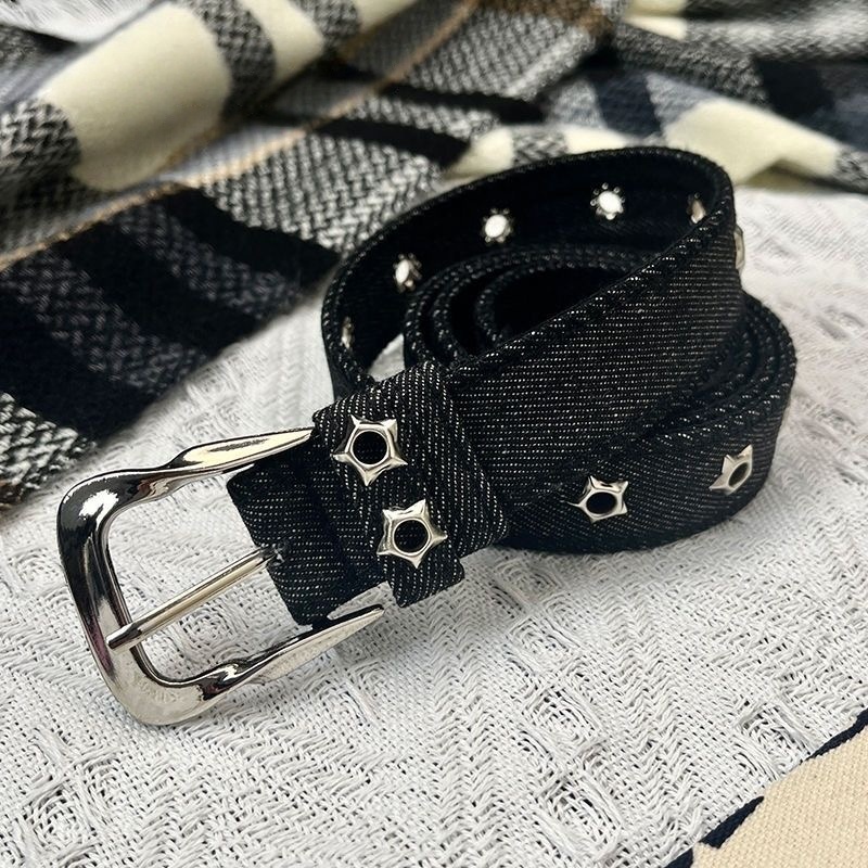 Ceinture en jean pour femme de 2,6 cm de large, qualité supérieure, résistante à l'usure, durable, avec boucle à ardillon, pour un usage quotidien