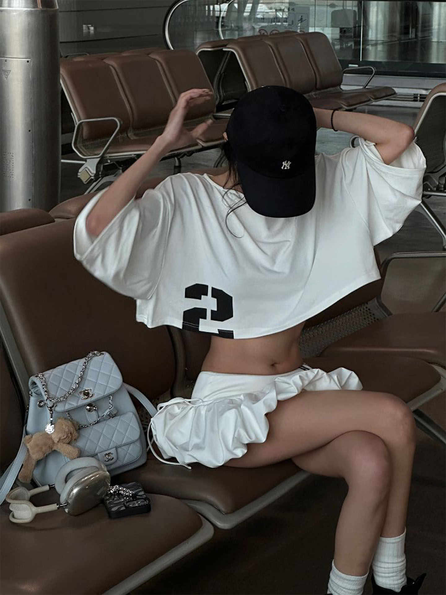 Mini jupe d'été pour femmes, esthétique des années 2000, Gyaru Coquette japonaise Y2k Kpop, Style collège, taille basse, Kawaii, Cyber Punk, tendance