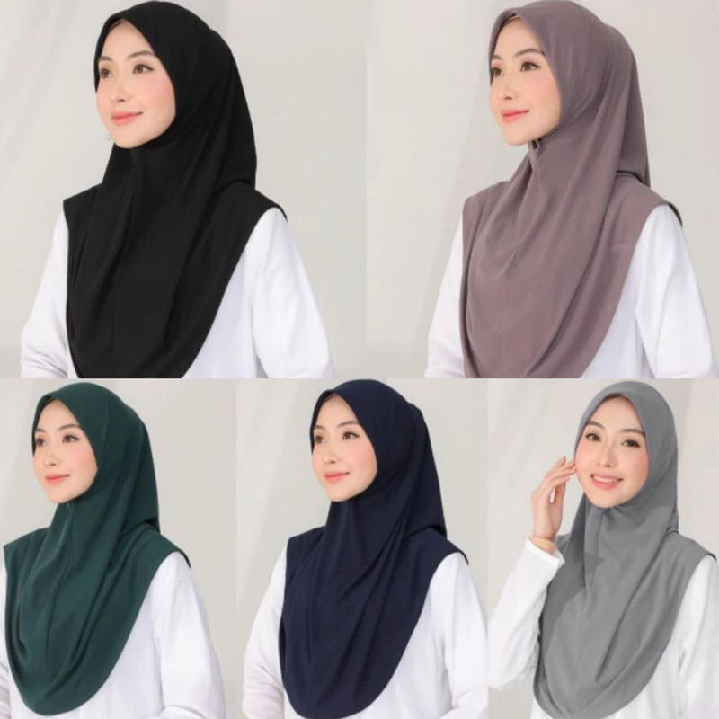 Nouveau Bonnet Instantané à Couverture Complète pour Femme, Voile, Chapeau, Sous-bonnet, Longues Écharpes Unies, Foulards et Bandeaux pour Femmes