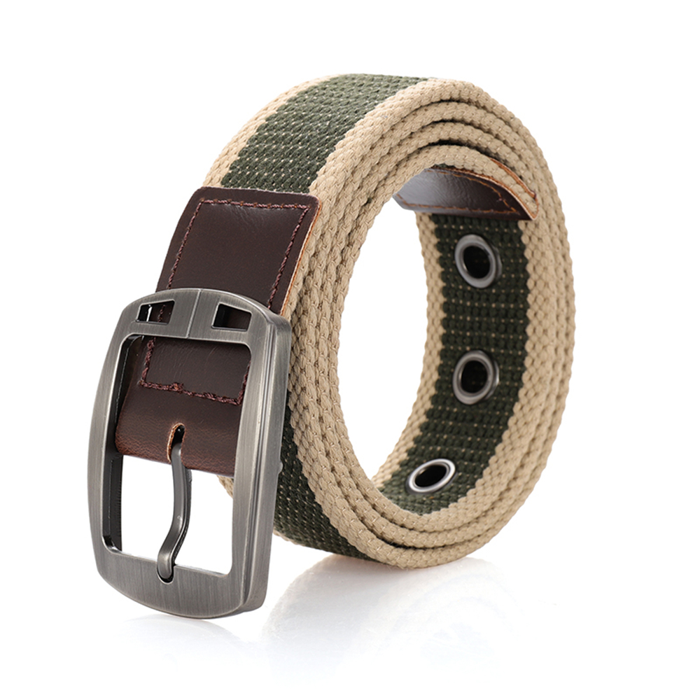 Ceinture pour hommes et femmes, boucle à aiguille, ceinture en toile, ceinture cargo décontractée, version coréenne de la marée, étudiant masculin, ceinture d'extérieur pour jeunes