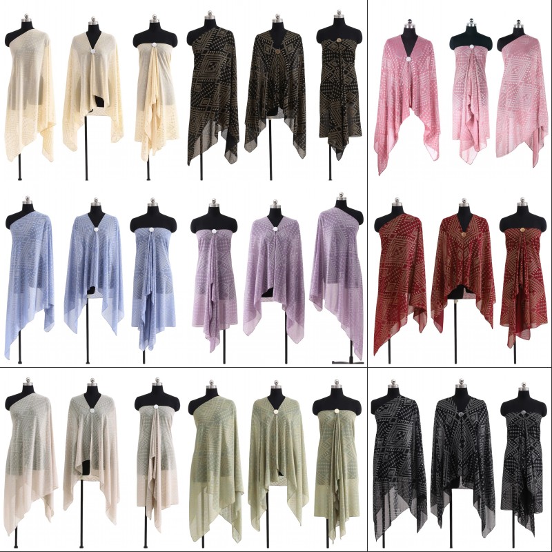 Écharpe Hijab Turban Polyvalente Respirante Tendance pour Femme, Châle Rétro en Mousseline de Soie Dorée et Perles d'Imitation