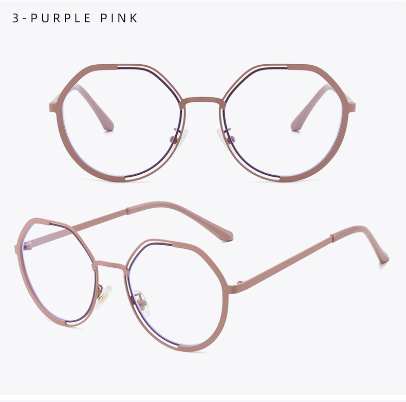 Lunettes rondes hexagonales élégantes, monture légère et tendance rétro, confortables pour une longue tenue, polyvalentes pour tous les tenues